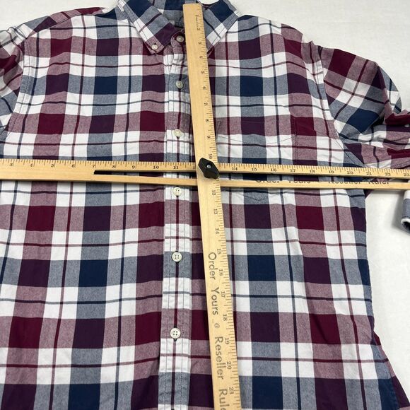 Bonobos Slim Fit Plaid Button Down Shirt Preppy Classic Fall Casual Work Large - Picture 8 of 11